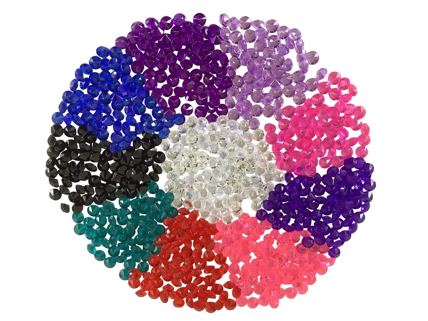 1000 Wedding Table Diamond Crystal decoration Diamante Scatter gems Party Confetti - Ey Up Crafters
