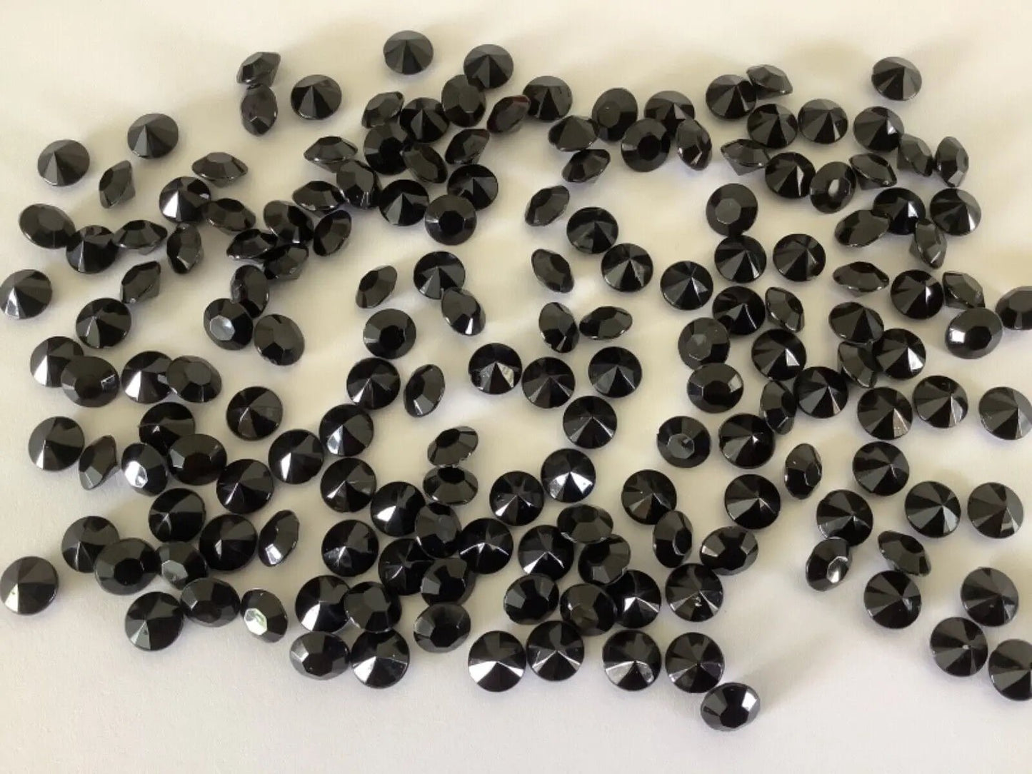 Black 1000 Wedding Table Diamond Crystal decoration Diamante Scatter gems Party Confetti - Ey Up Crafters