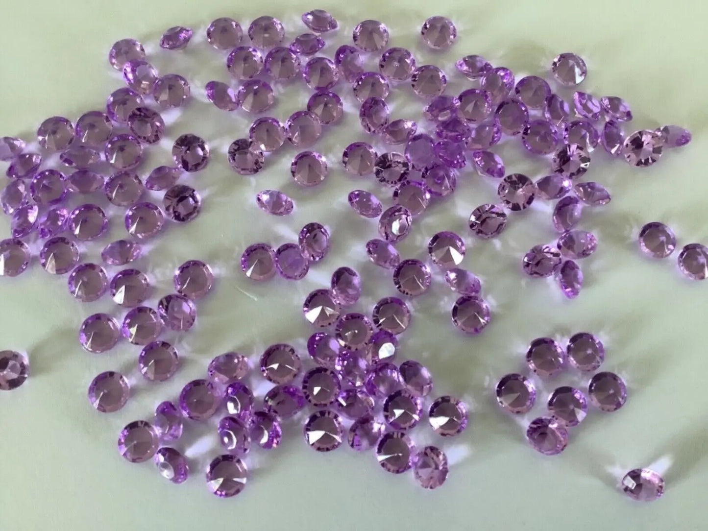Lilac 1000 Wedding Table Diamond Crystal decoration Diamante Scatter gems Party Confetti - Ey Up Crafters