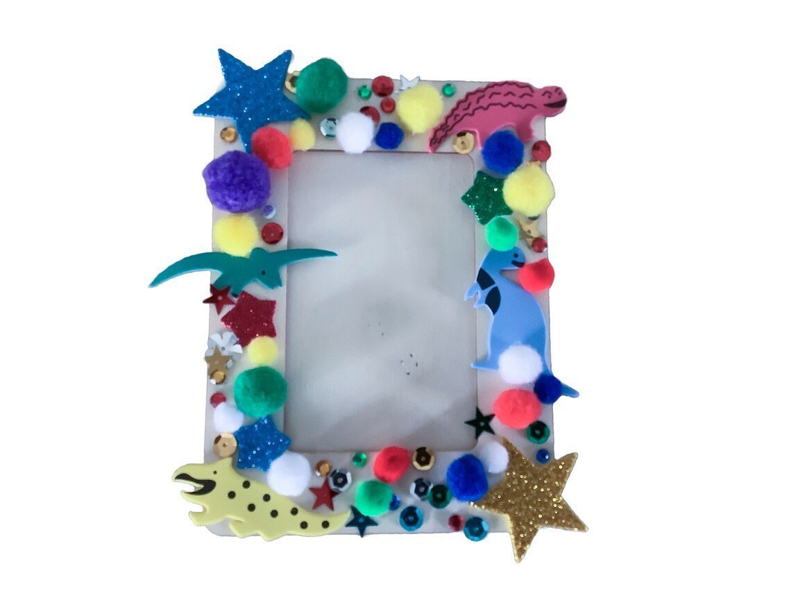 Photo Frame mini Craft Kit Dinosaur or Princess Ey Up Crafters