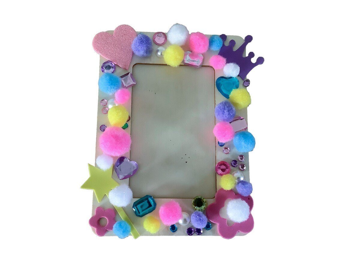 Photo Frame mini Craft Kit Dinosaur or Princess Ey Up Crafters