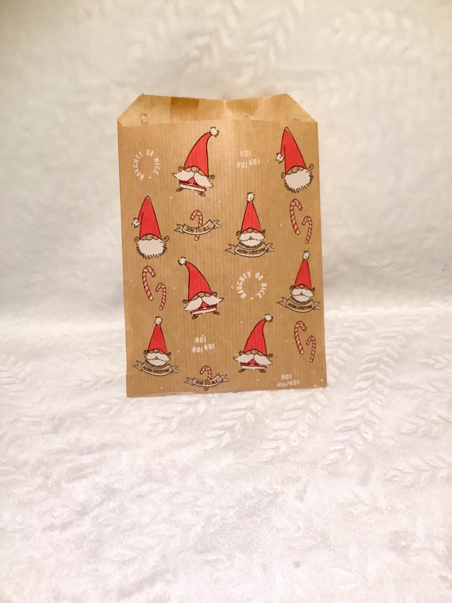 Christmas paper bags Kraft gonk santa Ey up crafters