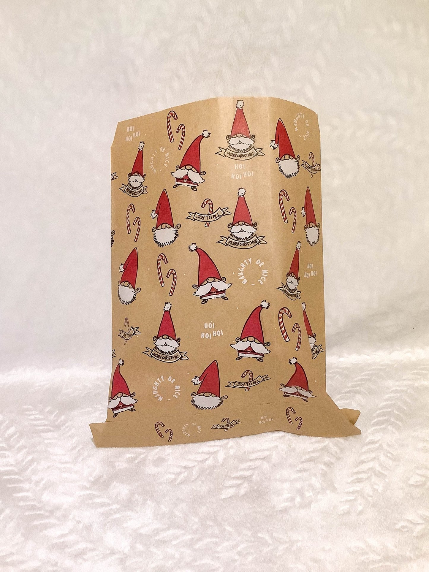 Christmas paper bags Kraft gonk santa Ey up crafters