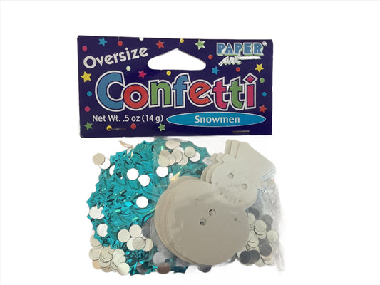 Oversize Confetti Snowmen - Ey Up Crafters