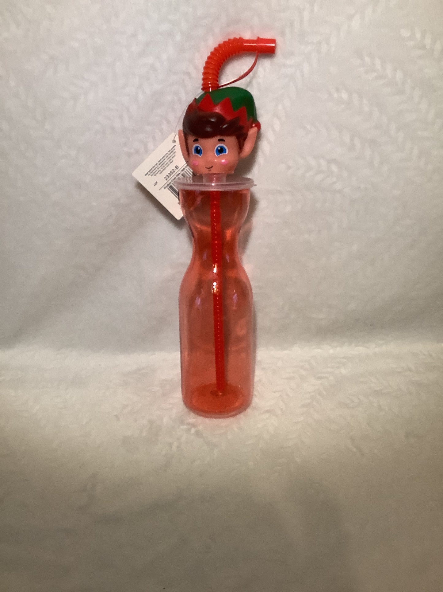 Elf head reusable plastic bottle