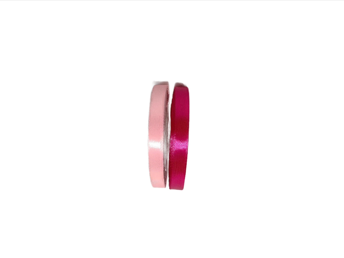 Pink 22m roll Satin Ribbon width 10mm - Ey Up Crafters