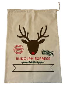 Rudolf Express Christmas Sack 70 x 50cm - Ey Up Crafters