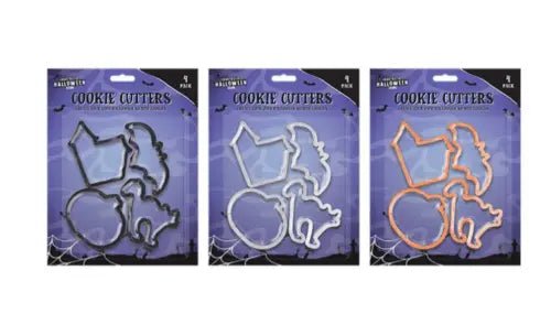 4 pk Bat House Cat pumpkin Halloween spooky  Cookie Cutters - Ey Up Crafters