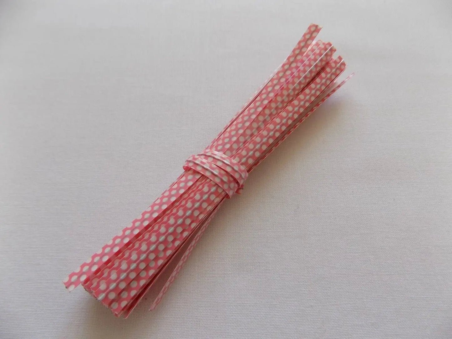 50 Clear Cone Cello Party bags 18cm x 37cm & Polka Dot twist ties - Ey Up Crafters