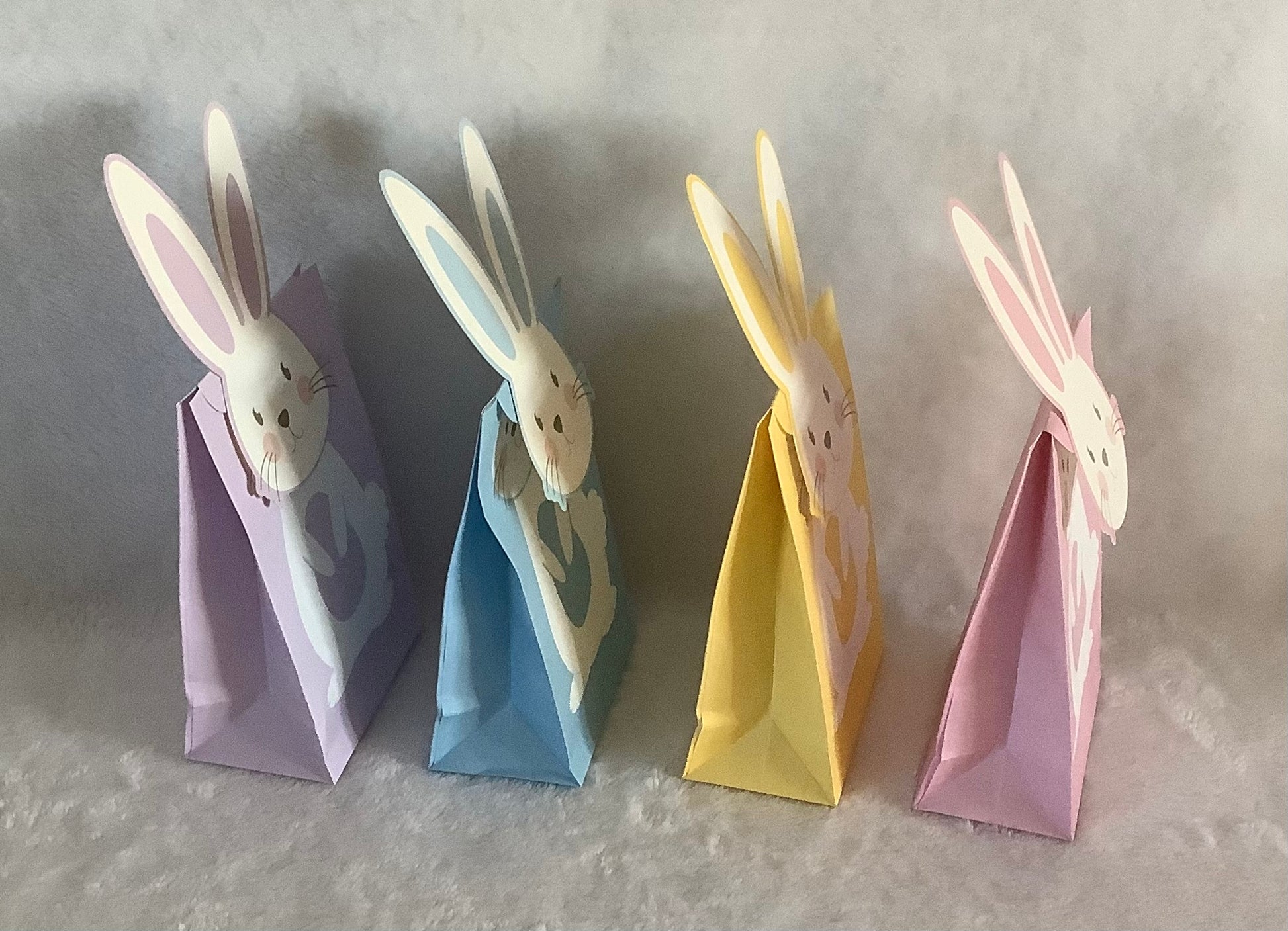 Easter 3D Character Treat Bags 6pack - Ey Up Crafters