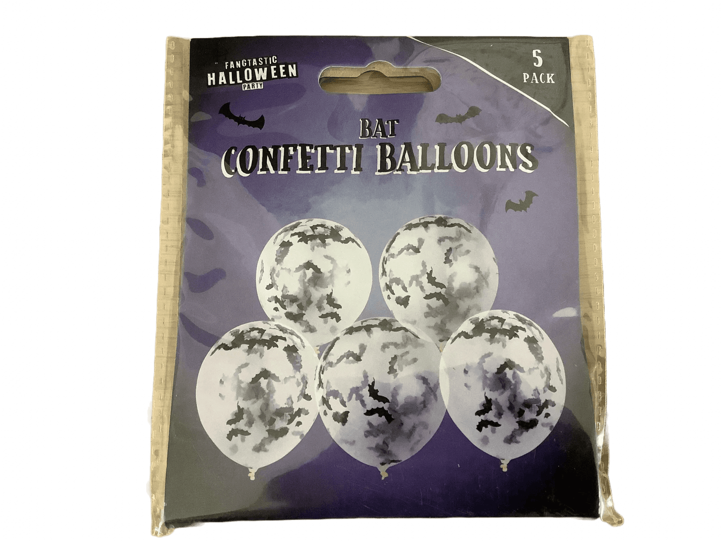 Bat Confetti Balloons Pack of 5 Ey Up Crafters