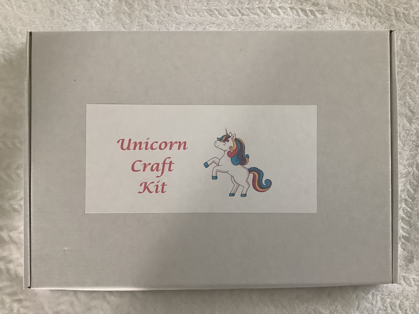 Kids Unicorn craft kit activity pack Ey Up Crafters