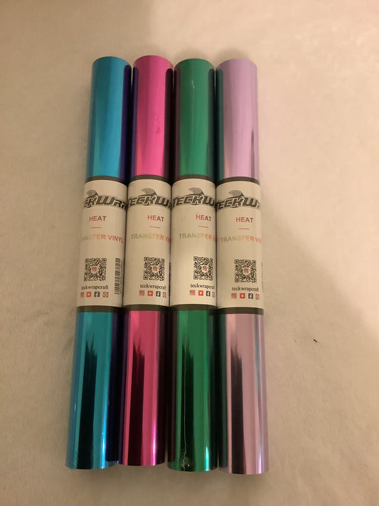 Teckwrap heat transfer vinyl 4 rolls Mirror Chrome - Ey Up Crafters