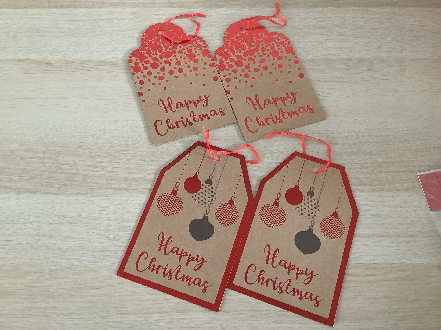 Merry Christmas large gift tags