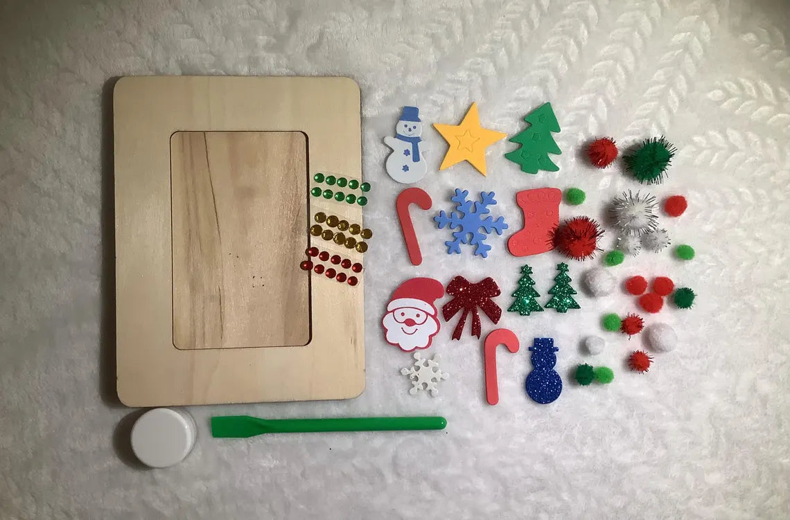 Christmas Photo Frame Craft Kit for Children Ey Up Crafters