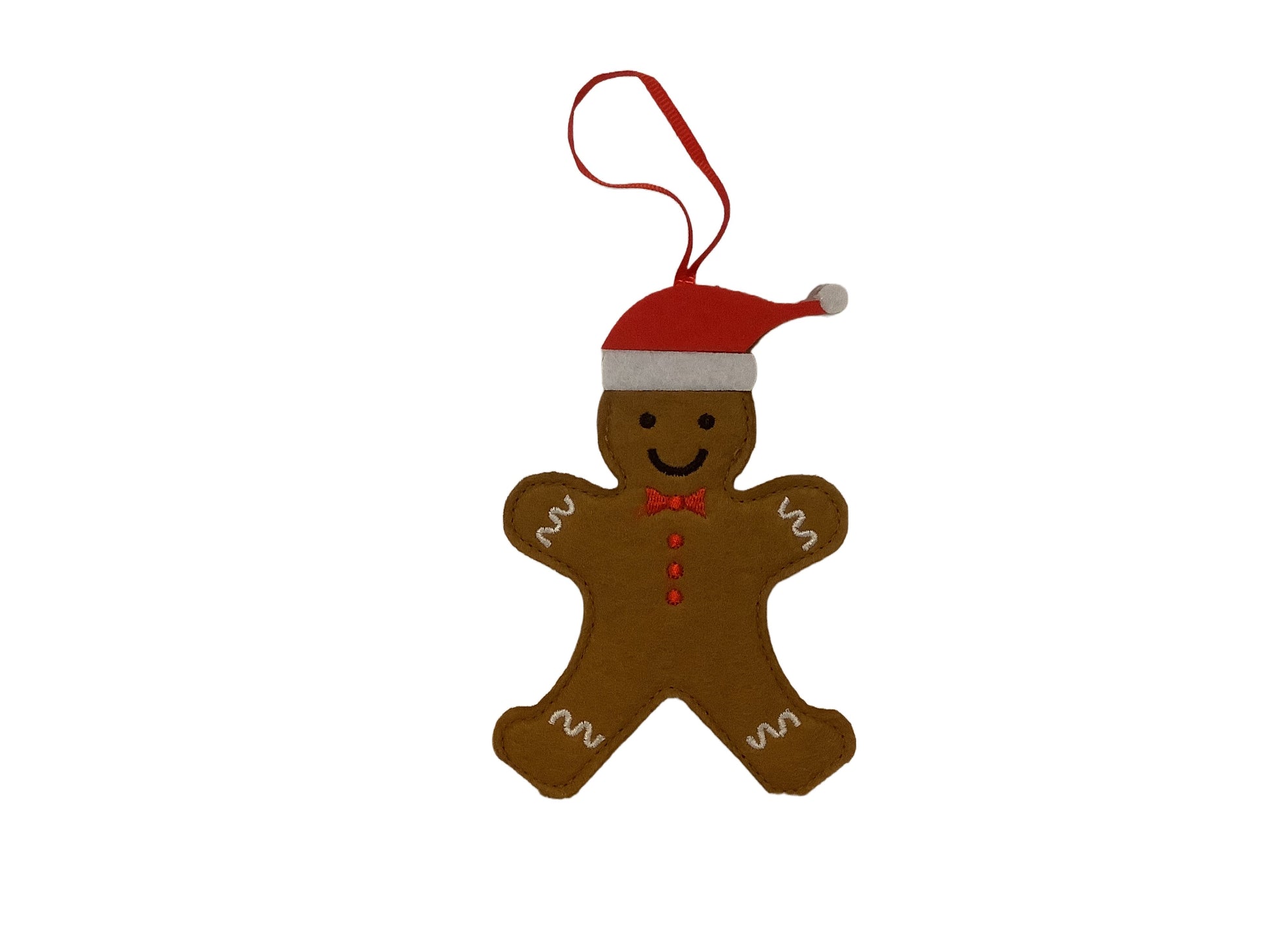 Felt Gingerbread man decoration Ey Up Crafters