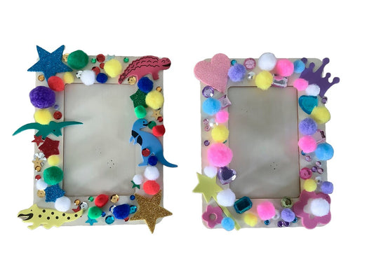 Photo Frame mini Craft Kit Dinosaur or Princess Ey Up Crafters