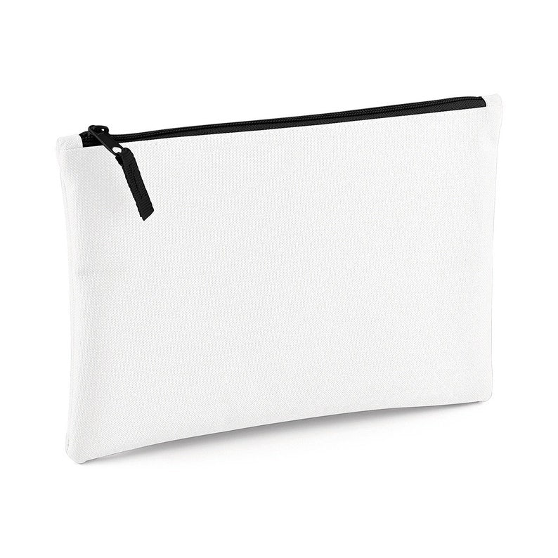 White blank make up bag