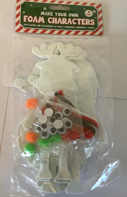 Make your own foam Christmas Characters pk 9 - Ey Up Crafters