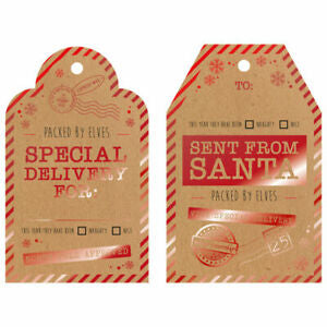 Jumbo Christmas Gift Tags 4 pack - Ey Up Crafters