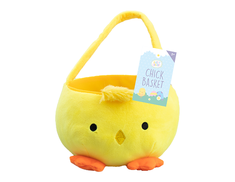 Easter plush chick treat bag/ basket