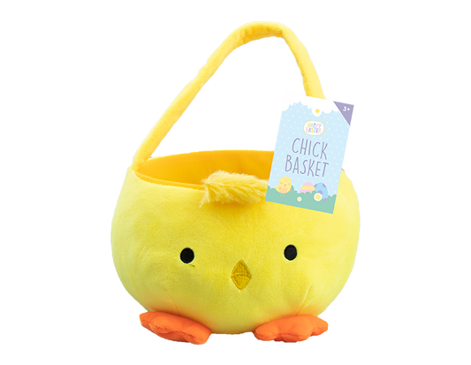 Easter plush chick treat bag/ basket