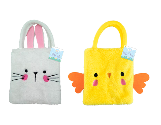 Easter Treat Plush Bag  Bunny or Chick - Ey Up Crafters